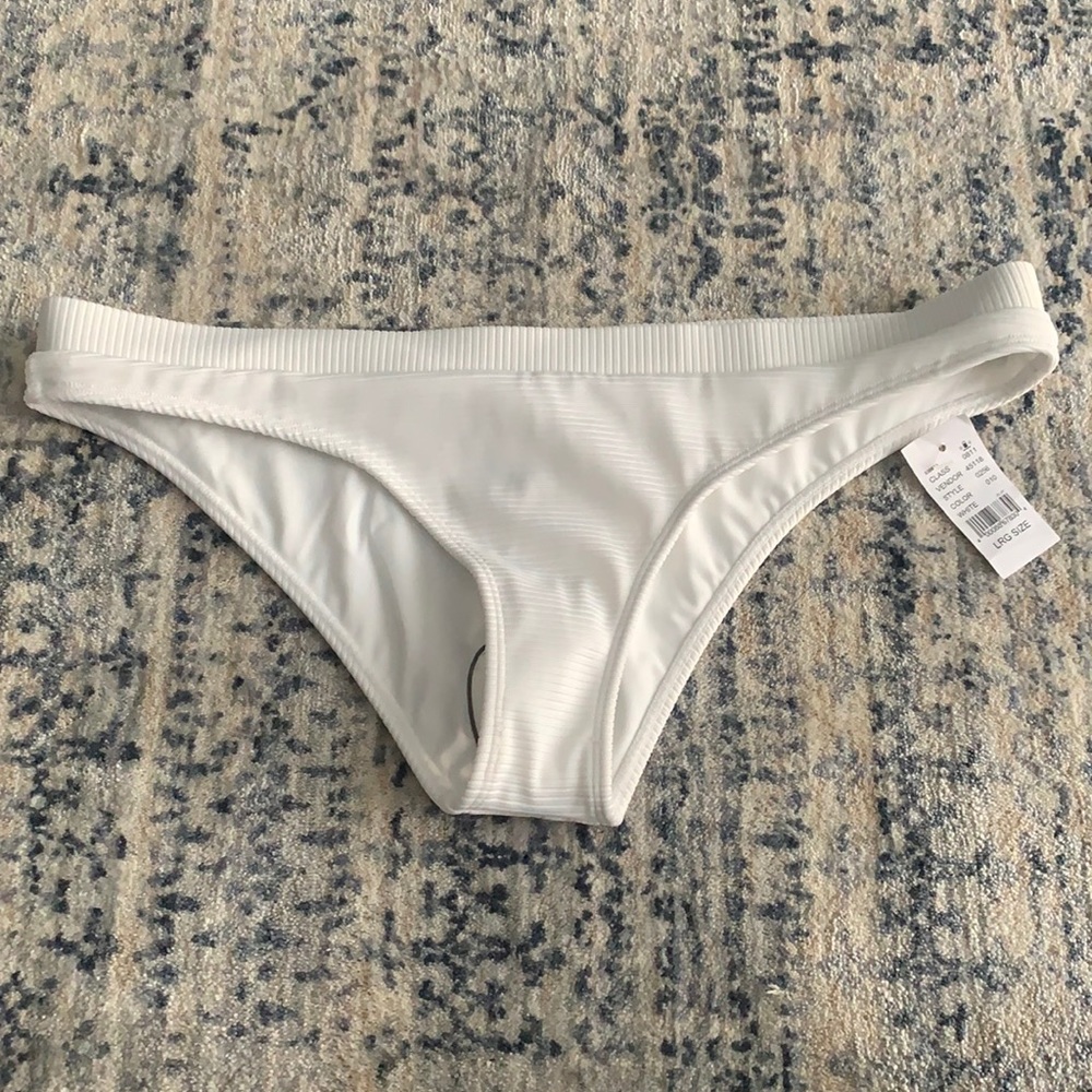 LA hearts white cheeky bikini bottoms